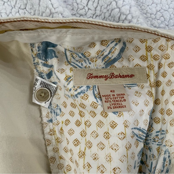 Tommy Bahama Mens 42 Stone Khaki Shorts Coastal Classic Preppy Cotton Blend - Picture 4 of 11